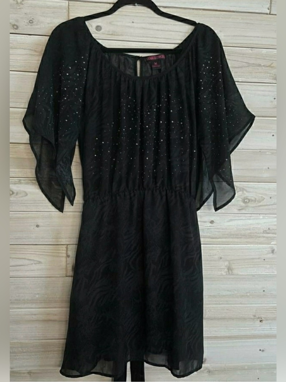 3/$29, Black Embellished Short Dress